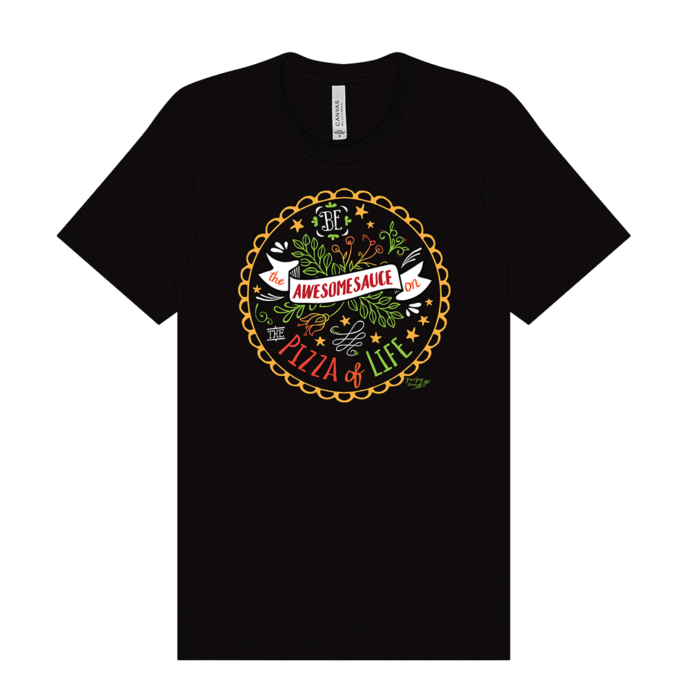 AwesomesaucePizza - Unisex Tee - Dark