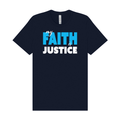 Faith is Justice - Unisex Tee - Navy
