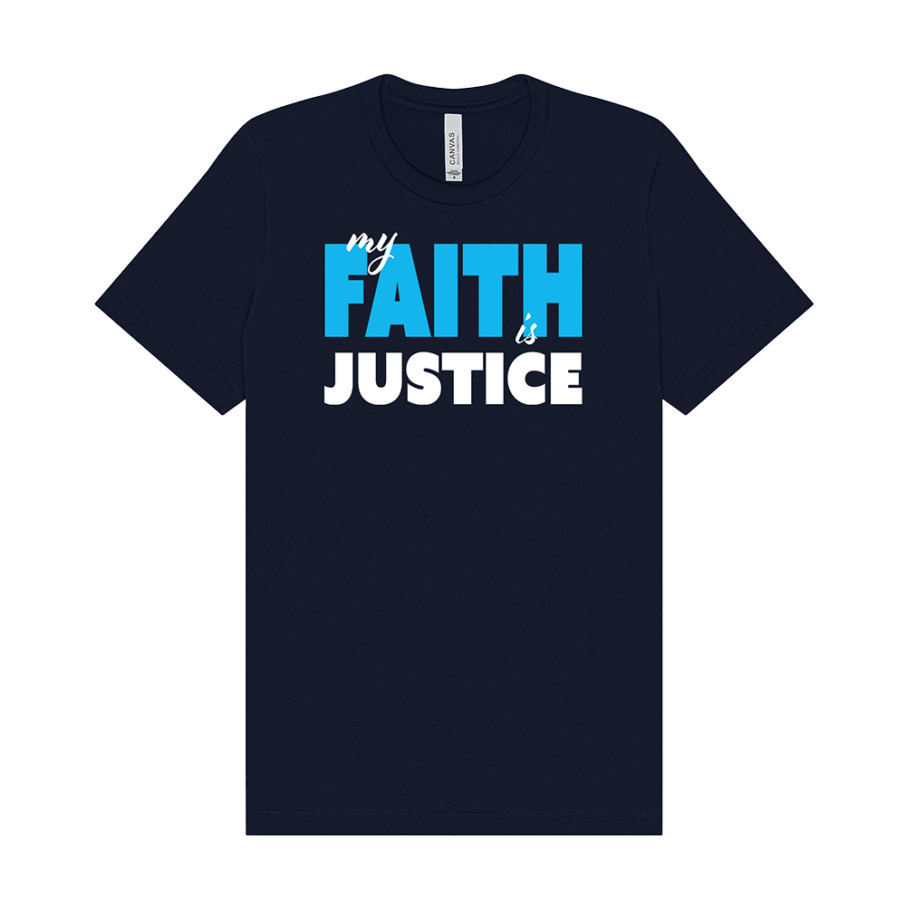 Faith is Justice - Unisex Tee - Navy